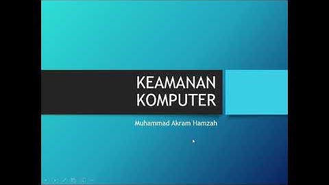 Materi Keamanan Komputer