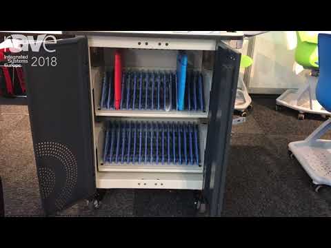 ISE 2018: Indota-Smart Education Shows a Charging Cart for Tablets and Laptops