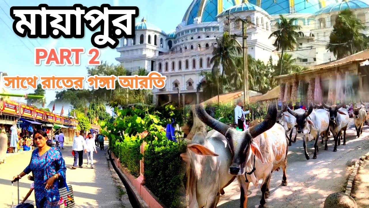 শীতের মরশুমে মায়াপুর ইস্কন মন্দির। Mayapur Iskcon Mandir। Mayapur Iskcon Temple। Mayapur Tour Plan