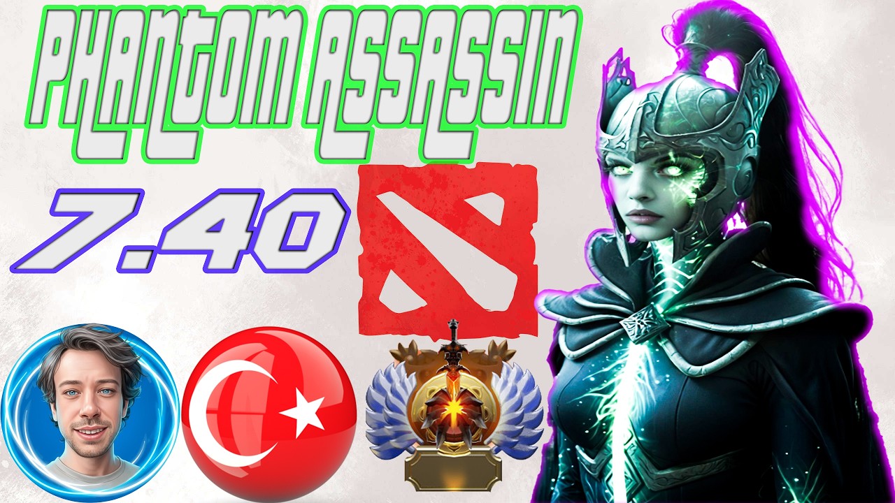 Dota 2 Türkçe TR | Phantom Assassin Mortred | Dereceli / Immortal