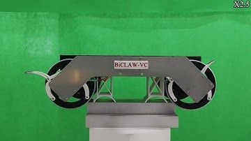 BiCLAW-VC: A Leg–Wheel Robot with Four Wheels Integr. Symm. Claws Foll. Var. Cycloid. Trajectories