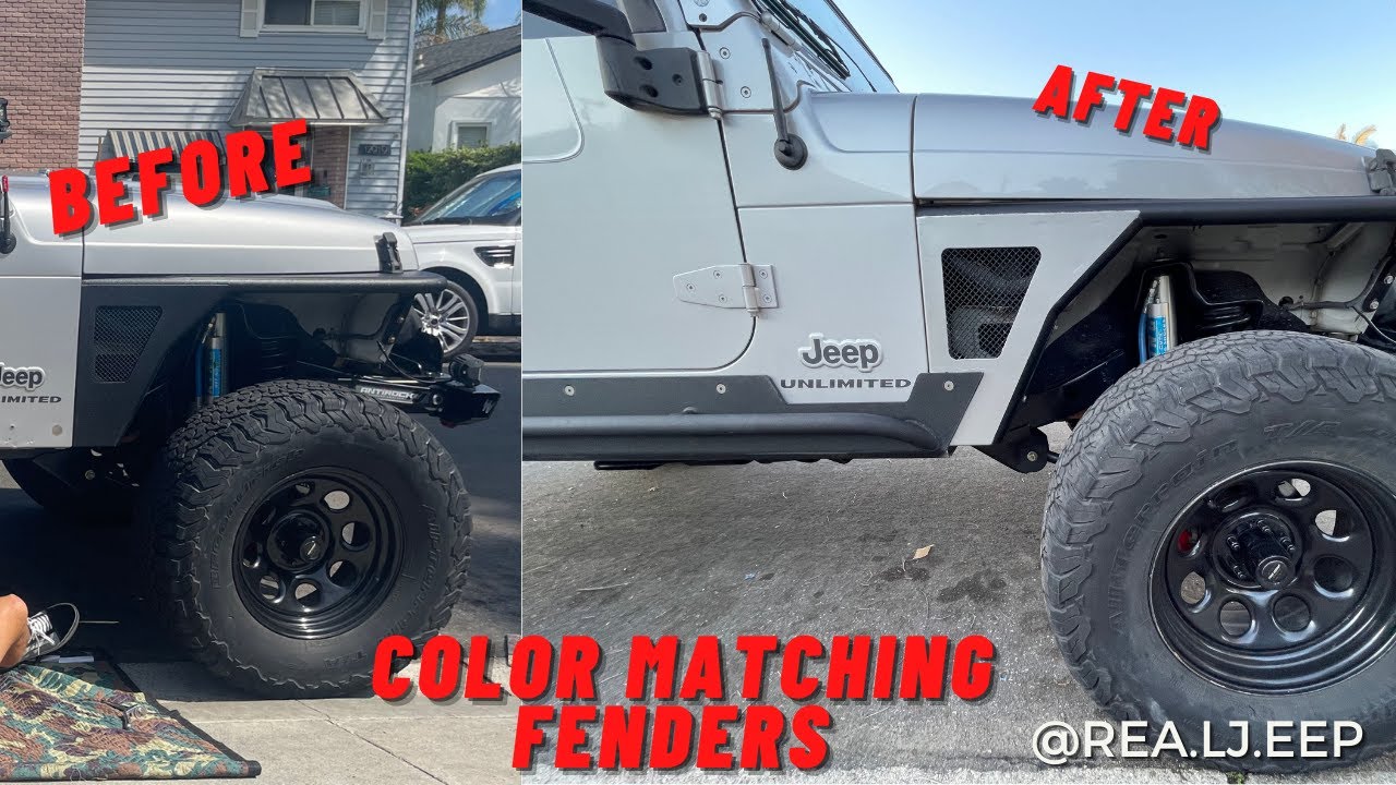 Color Matching My Fenders l How to paint your Jeep! YouTube
