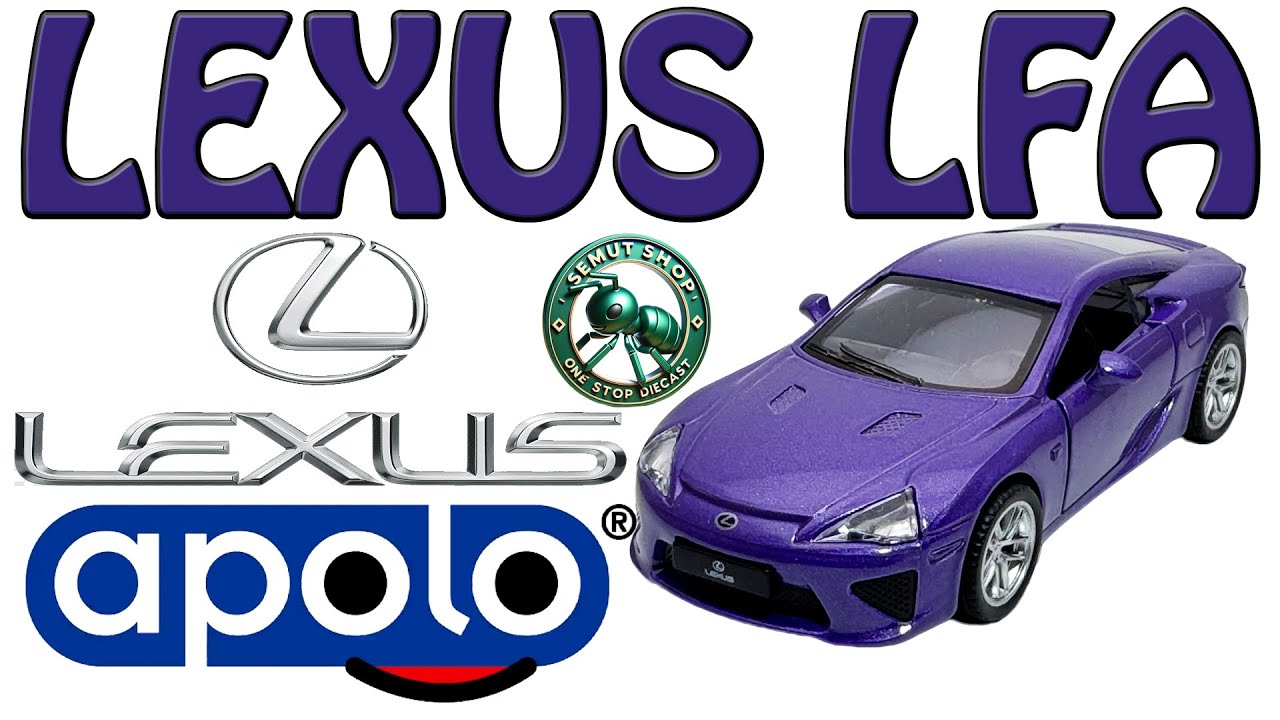 Apolo MSZ Lexus LFA Glossy Purple Miniatur Diecast Mobil Lexus LFA skala 