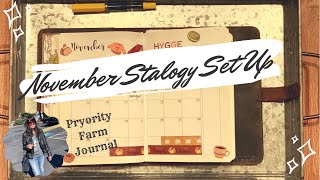 November Planner Set Up / Stalogy / A5 Stalogy / A5 Planner / Bujo / Monthly Spread