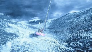 女孩用帆船挑战大海正面硬钢20米高巨浪翻船7次后成功绕地球一圈