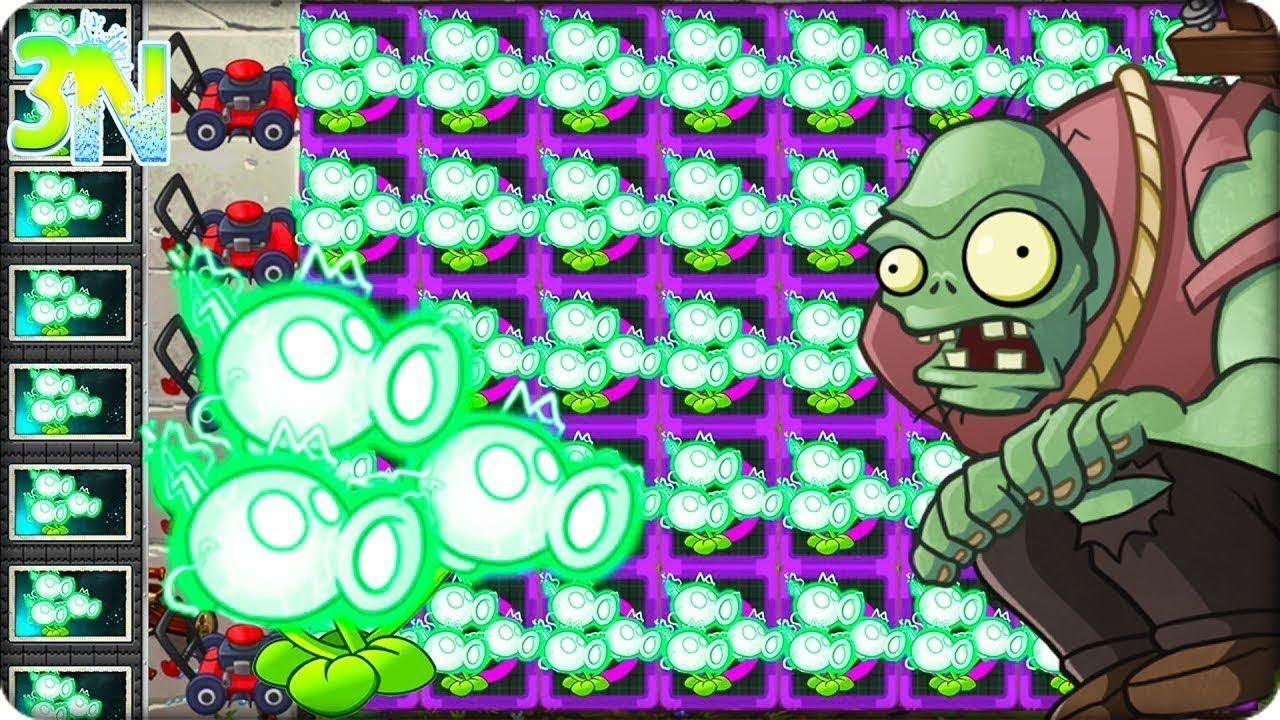 PLANTAS VS ZOMBIE HACK 1000 LANSAGISANTES VS LOS ZOMBIES YouTube