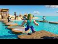 DEV SU KAYDIRAĞINDAN DÜŞMEDEN GEÇEBİLİR MİSİN? 🏖️🏃♂️ Roblox