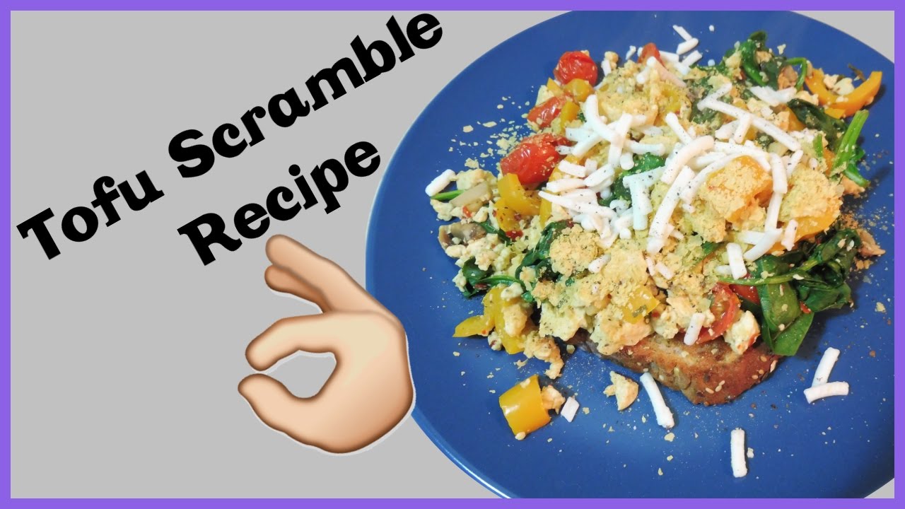 how I make tofu scrambles vlog YouTube