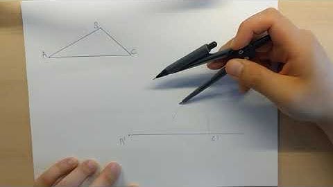 Geometry Construction: copying a triangle using a straight edge and compass