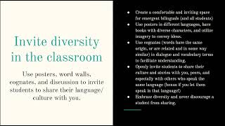 Learner-Centered Teaching Strategies for Emergent Bilinguals PD #1