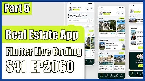 [Flutter] Flutter Live Coding EP2060 (Real Estate App UI Part 5)