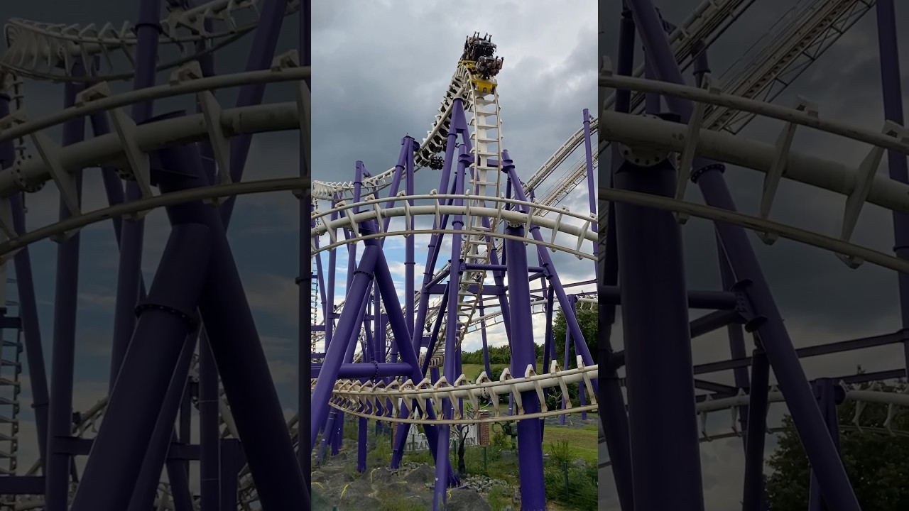 The Worst Rollercoaster in the World | Toxic Garden at Heide Park #shorts #germany #heidepark #awful