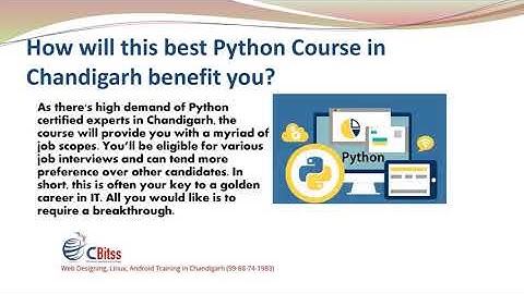 Python Course in Chandigarh