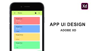 How to Make a Colorful App UI Design | Adobe XD UX/UI Design screenshot 4