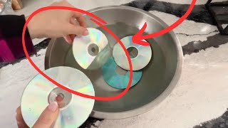Dip an old CD in water (BRILLIANT!)