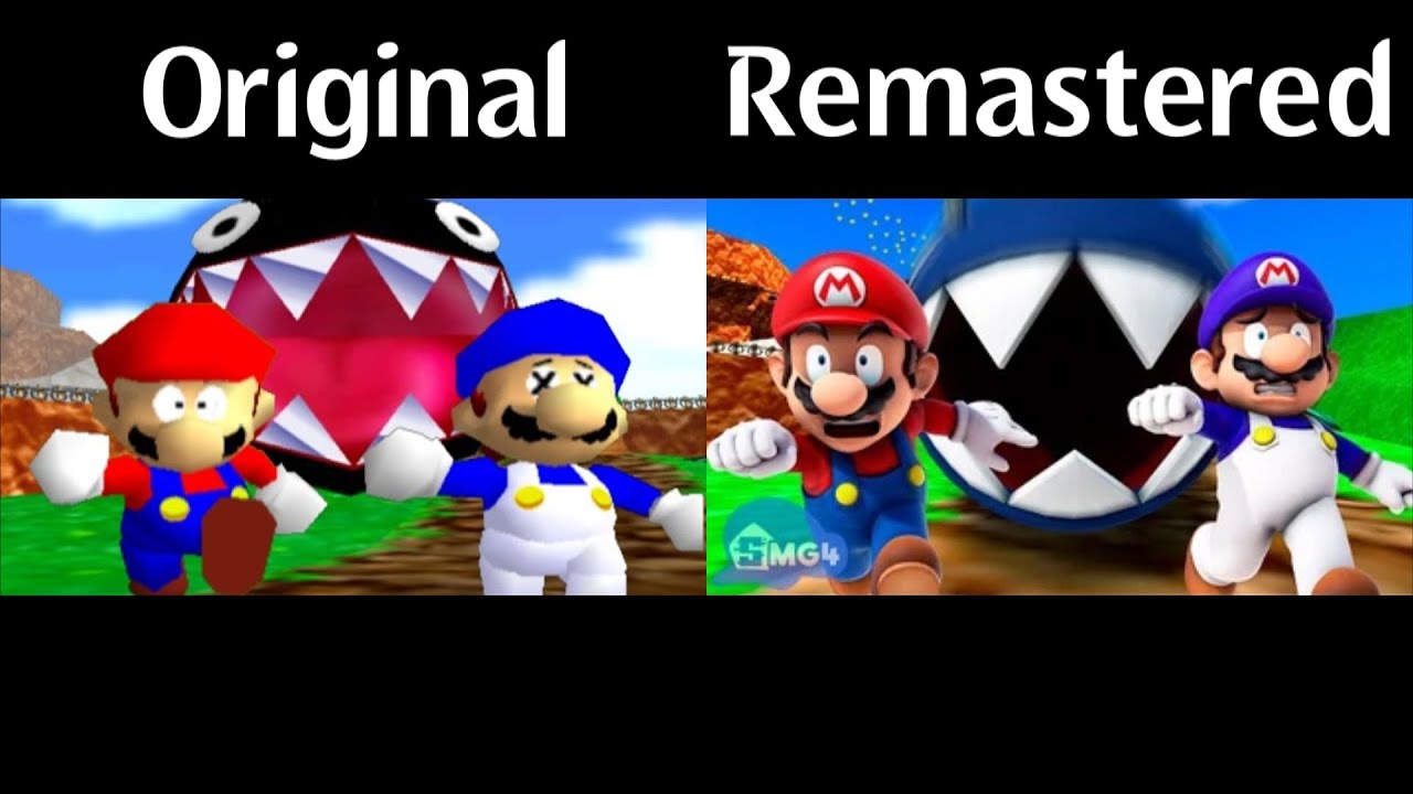 SMG4: WHO LET THE CHOMP OUT? Comparison (Original vs Remastered)