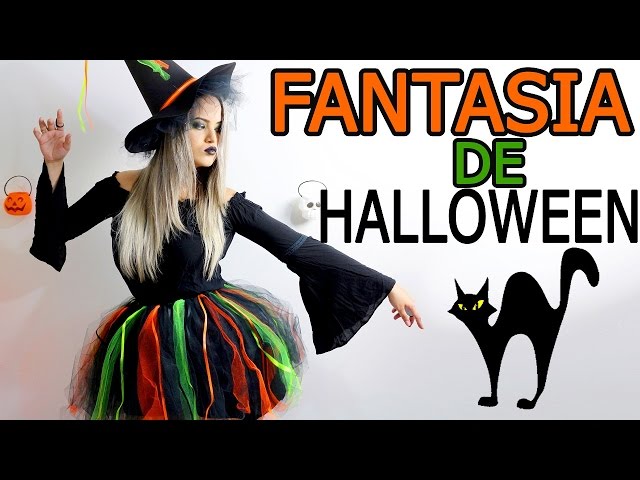 Fantasia Bruxa Halloween Curta Feiticeira Feminina Bruxinha