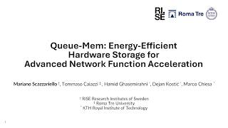 NSDI '26 - Queue-Mem: Energy-Efficient Hardware Storage for Advanced Network Function Acceleration