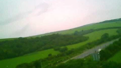 Esky Honeybee FP V2 onboard camera - falling from the sky without crashing