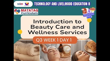 TLE 8 QUARTER 3 WEEK 1  DAY 1: Introduction to Beauty Care and Wellness Services #tle8 #beautycare 