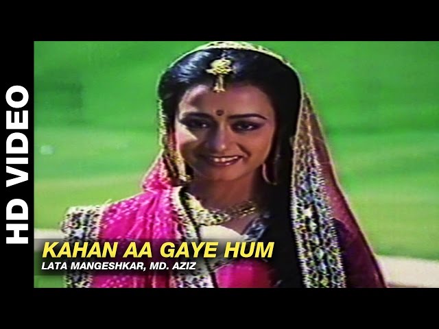 Kahan Aa Gaye Hum - Kab Tak Chup Rahungi | Lata Mangeshkar, Mohammed Aziz | Aditya Pancholi u0026 Amala class=