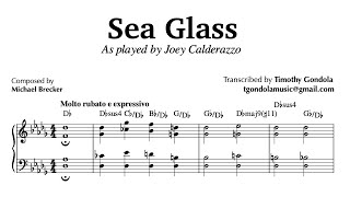 Joey Calderazzo plays Sea Glass| Piano Transcription