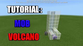 MCPE TUTORIAL : MOB VOLCANO 🌋