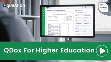 Reimagining Transcript Processing for Higher Education Institutions with QDox | Quantiphi & AWS