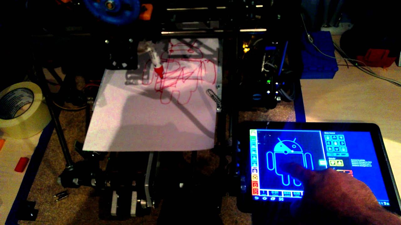 Reprap G Code Touch controlled Reprap (GcodeSimulator Mod) - YouTube
