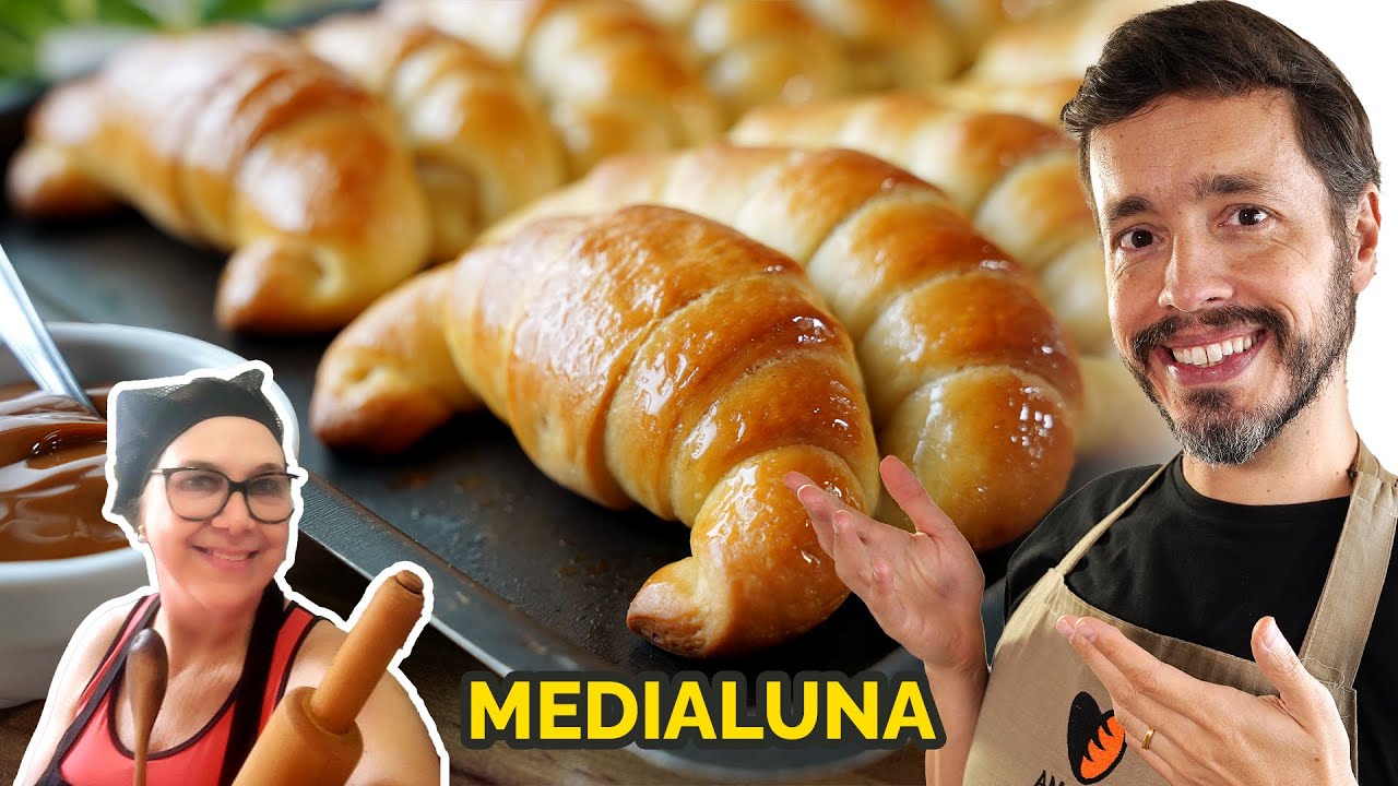 MEDIALUNA - Versão simples e mais fácil do croissant argentino | Pão de Família