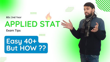 BSc 2nd Year Applied Statistics Exam ? Easy 40+ 🔥