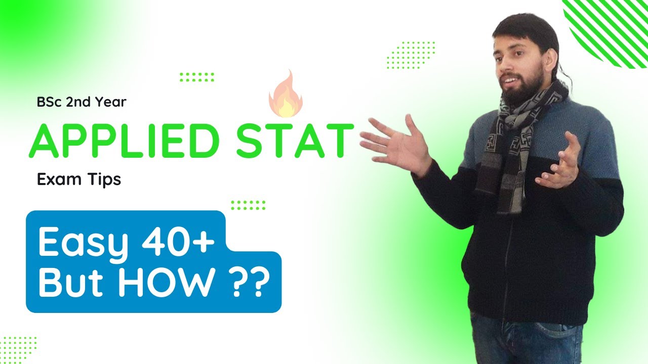 BSc 2nd Year Applied Statistics Exam ? Easy 40+ 🔥