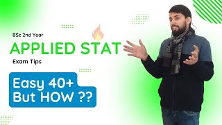 BSc 2nd Year Applied Statistics Exam ? Easy 40+ 🔥