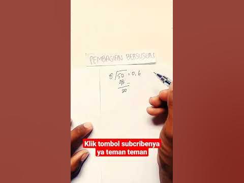 Thumbnail video tentang Soal Pembagian Bersusun dengan Hasil Nol Koma #shorts di YouTube
