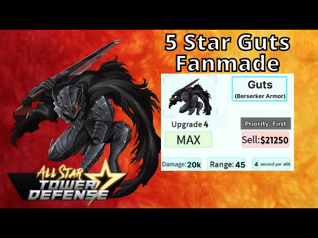 Guts Fanmade Concept In Anime Adventures 