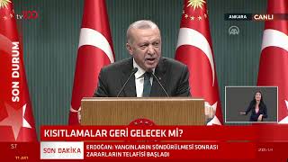 cumhurbaskani erdogan kabine toplantisi sonrasi aciklamalarda bulunuyor canli youtube