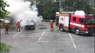 Kereta Terbakar di OBR Sg Buloh