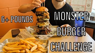 Faster than Randy Santel! Monster Burger Challenge in Bowling Green, Ohio! 6+ pounds!