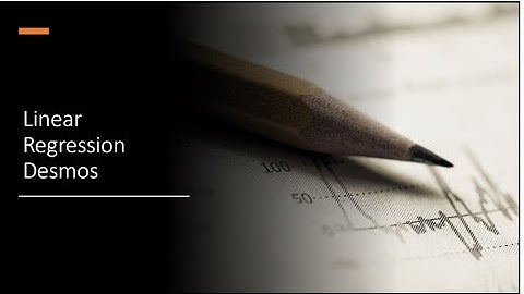 Linear Regression in Desmos