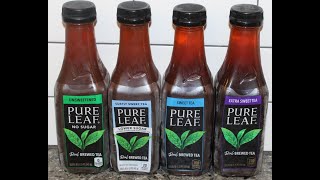 Pure Leaf Tea: Unsweetened Tea, Subtly Sweet Tea, Sweet Tea & Extra Sweet Tea Review