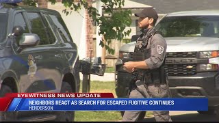 Commuity reacts as search for escaped fugitive continues Wealth