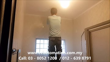 Paradox Spectra SP6000 8 Zone Alarm – Cut ceramic and lay alarm cable