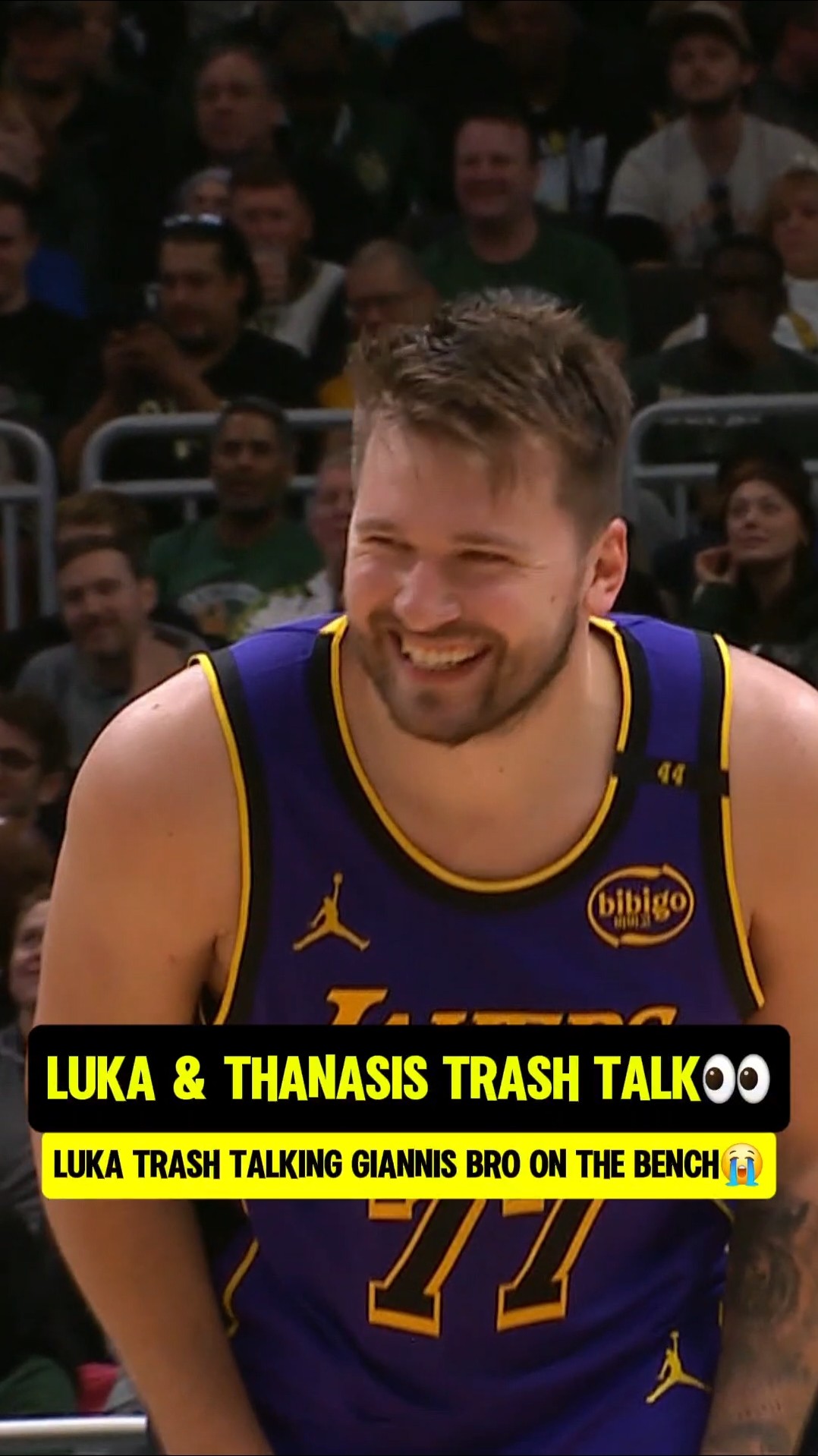 Luka was laughing at Thanasis ?