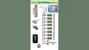 DIY Spot Welding Machine with Super Capacitor x8 | Simple Home Welding Tutorial #welding #shorts