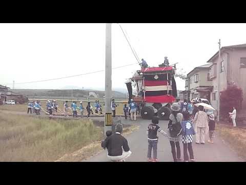 平成24年(2012年)築上町椎田 金富神社神幸祭 湊上山ﾝ車