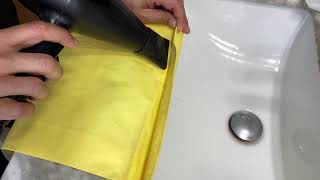 EASY HOW TO - make Shop vac filter bag Reusable (pls leave a LIKE) thank you