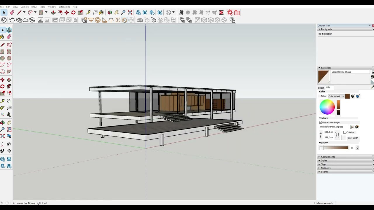 Beginner's Course for Vray for SketchUp #10 - Lighting Basics Vray Dome