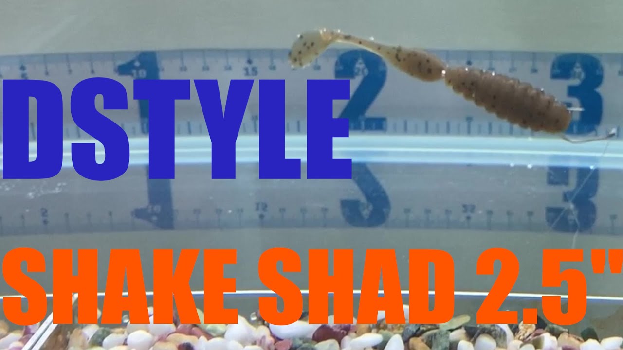 ディースタイル シェイクシャッド2 5 水中アクション映像 各リグ Dstyle Shake Shad 2 5 Underwater Action Movie Youtube