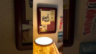 Making a big frame work for small art using fabric scraps