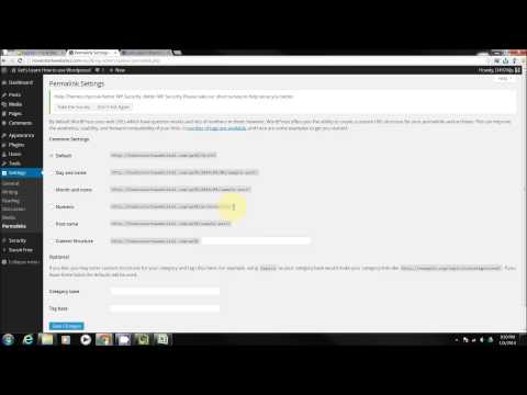 Reviewing the Permalink Settings Tab in Wordpress
